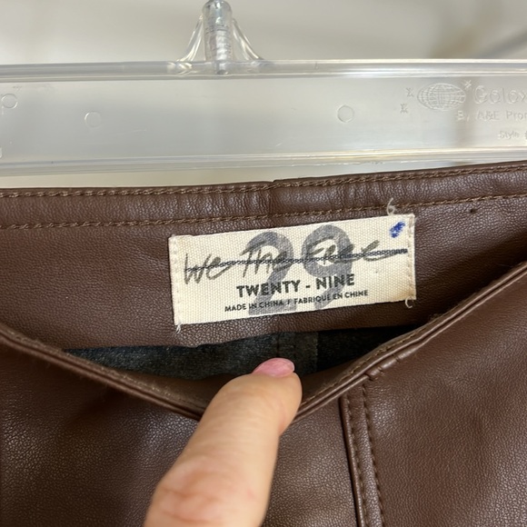 We The Free Brown Faux Leather Pants- 29 - Picture 5 of 6